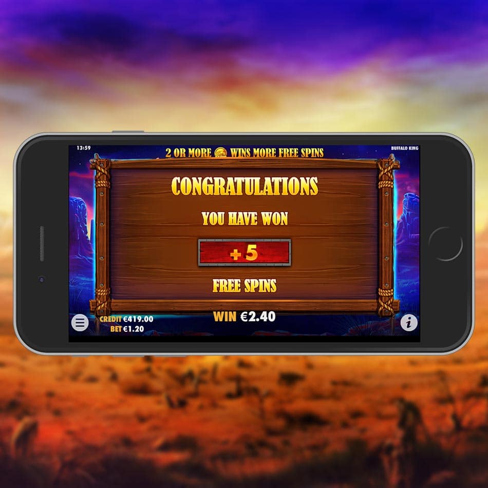 ตัวเลือกเกมฟรี Buffalo King Megaways